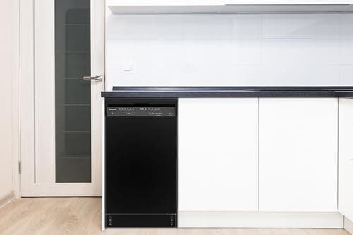 Honeywell 18 Inch Dishwasher with 8 Place settings, 6 Washing Programs, Stainless Steel Tub, UL/Energy Star- Black — view 3
