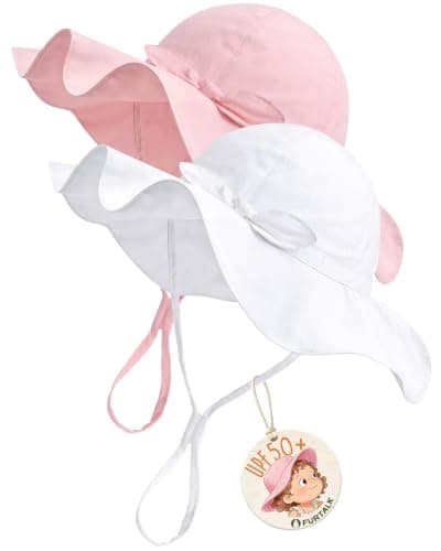 FURTALK Baby Sun hat Summer Beach Hats with UPF 50+ Sun Protection Wide Brim Toddler Sun Hat Cap