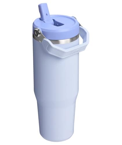STANLEY IceFlow 2.0 Flip Straw Tumbler with Handle 30 oz | Twist On Lid and Flip Up Straw | Leak Resistant Water Bottle | Insulated Stainless Steel | BPA-Free | Dew Drop — view 2