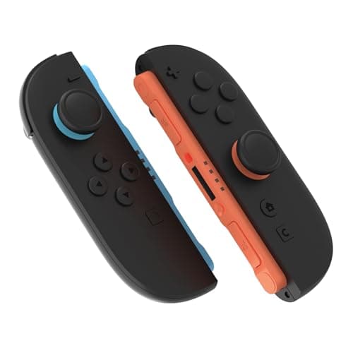 PlayVital Thumb Grips for Nintendo Switch 2, 4-Pack Silicone Joystick Caps for Joycon 2 Accessories, Comfort Thumbstick Grip Covers - Black — view 6