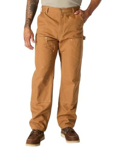 Carhartt Men's 106679 Loose Fit Firm Duck Double-Front Utility Work Pant, Carhartt Brown, 34W x 32L