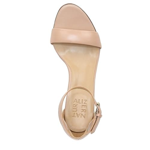 Naturalizer Womens Vera Ankle Strap Block Heel Dress Sandal ,Crème Brulee Beige Leather,8M — view 4