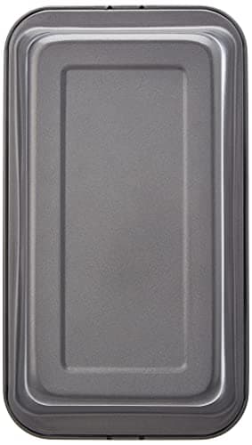 Amazon Basics Nonstick Rectangular Baking Bread Loaf Pan, 9.5 x 5 Inch, Set of 2, Gray — view 2