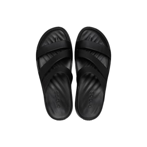 Crocs Women's Getaway Platform Strappy Sandals, Black, 8 — view 4