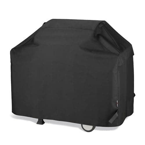UNICOOK BBQ Cover 55 Inch, Heavy Duty Waterproof Housse BBQ, Special Fade and UV Resistant Outdoor Barbecue Grill Cover, Barbecue Accessories Compatible for Weber Char-Broil Brinkmann and More