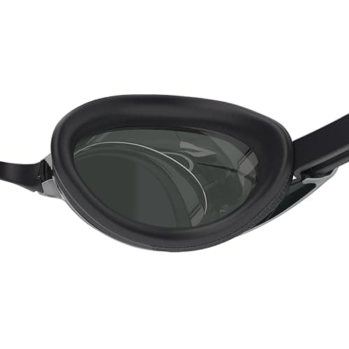 Speedo Unisex Adult Vanquisher 3.0 Optical Mirrored Swim Goggle- Speedo Black/Smoke/Silver Mirror, -4.0 — view 3