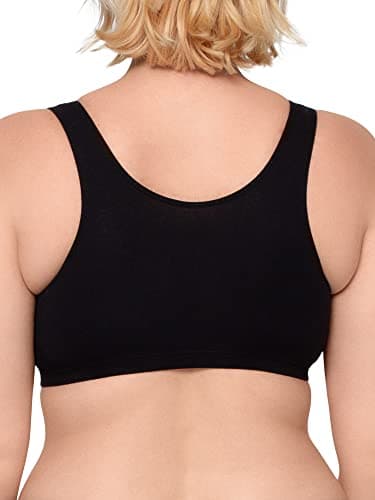 Fruit of The Loom Womens Built Up Tank Style Sports Bra, Black/Heather Grey/Charcoal, 38 US — view 3