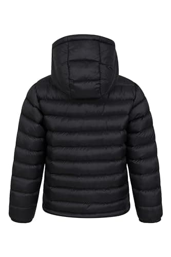 Mountain Warehouse Seasons Kids Padded Puffer Jacket - Boys & Girls Black Kids 11-12 Yrs (140-152 cm) — view 5