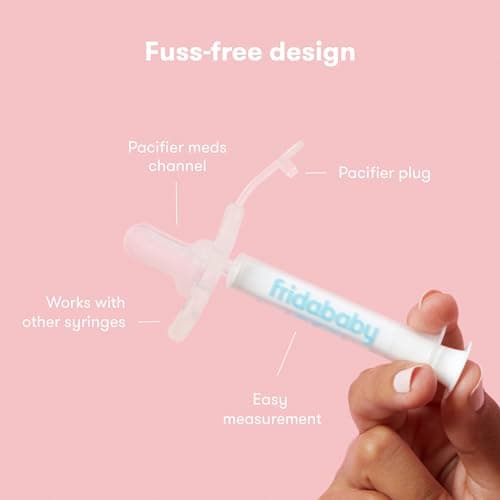 Frida Baby Medicine Pacifier Syringe, Accu-Dose Paci, Medi Frida Dispenser for Mess & Fuss Free Use, Made in USA — view 3