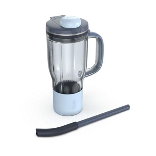 Ninja BlendBOSS | Personal Smoothie Tumbler | 26oz Travel Tumbler w/Leakproof Lid, Detachable Straw & Integrated Chug Spout | Dishwasher Safe & BPA Free | Cyberspace | XSKDB326SLCY