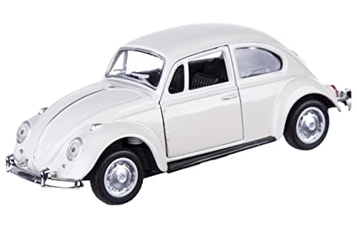 Berry President 1967 Classic Beetle Bug Vintage 1/32 Scale Diecast Metal Pull Back Car Model Toy for Gift/Kids (Beige) — view 7