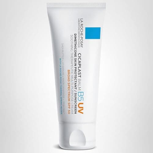 La Roche-Posay Cicaplast Balm B5 UV SPF 50, Vitamin B5 + Shea Butter + Tribioma + Madecassoside + Zinc Oxide Sunscreen, Post Treatment Skin Protectant With SPF, Multi-Purpose Cream For Dry Skin — view 10