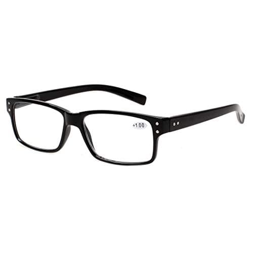 Norperwis Reading Glasses 5 Pack Quality Readers Spring Hinge Glasses for Reading for Men and Women (3BALCK 2DEMI 1SUN, 1.25, multiplier_x) — view 3