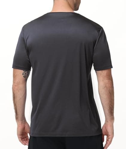 ZITY Classic Tshirt for Men- UPF 50+ Sun Protection 5 Pack Men's Rash Guard Short Sleeve Moisture Wicking Athletic Shirts Z04 L — view 2