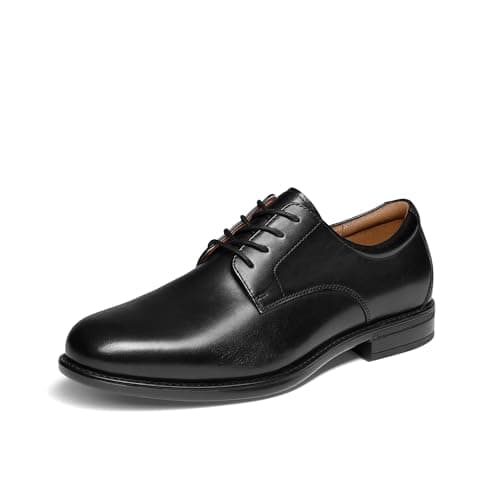 Bruno Marc Men's Classic Leather Dress Shoes Comfort Oxfords Business Formal Lace Up Shoes,Size 11,Black,SBOX26007M