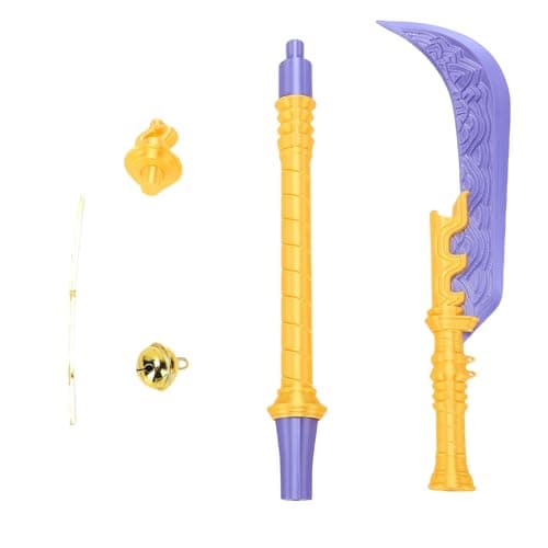 CHEOTIME Cosplay Kpop Sword, 25in 3D Printed Anime Sword Replica Fantasy Costume with Bell and Cord for Anime Conventions and Photoshoots Halloween Christmas