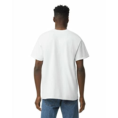 Gildan Mens Heavy Cotton T-Shirt, Style G5000, Multipack, White (3-Pack), Medium US — view 3