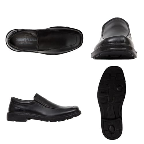 Deer Stags Men's Greenpoint Dress Shoes Comfortable Slip On Formal Loafers for Weddings, Church, Office, Prom / Black / Men’s 8 Medium