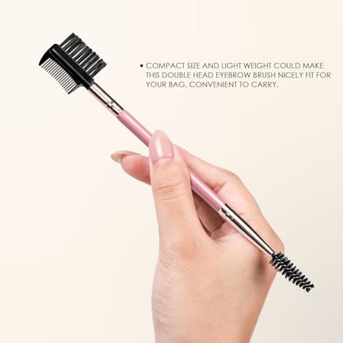 KINGMAS 3 Head Eyebrow Eyelash Shaper Comb Spoolie Brush Grooming Tool — view 4