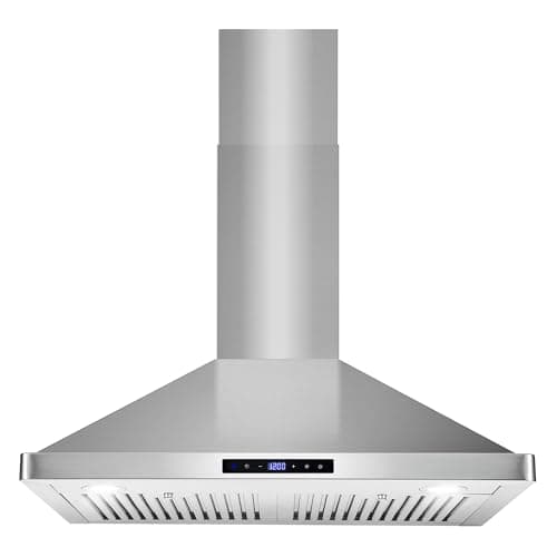 30 in. Vista Coll 380 CFM Ducted Wall Mount Range Hood LED, Stainless Steel