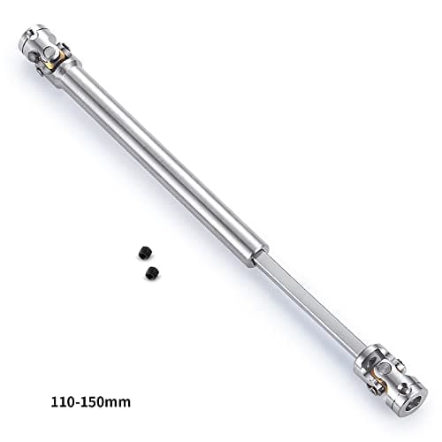 RC-Hub 1Pcs RC Driveshafts Metal Drive Shaft 45-50/47-57/55-67/60-80mm for 1:14 Tamiya Trailer Tractor Truck RC Crawler Car (110-150mm) — view 2