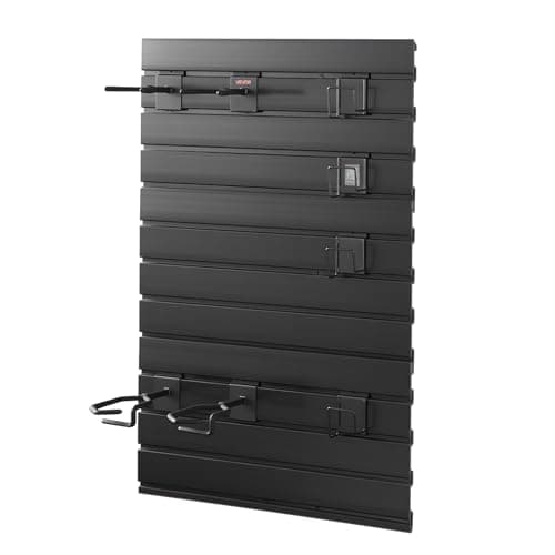 VEVOR Gun Rack, Wall Mount, Tactical Rifle Shotgun Handgun Storage, Heavy-Duty PVC Panels & Steel Wall Racks, Securely Holds up to 2 Rifles & 4 Pistols, Modular Firearms Gun Gear Accessories Organizer — view 8