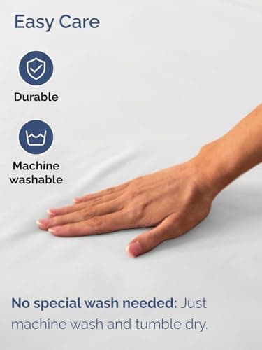 Extra Deep Queen Fitted Sheet - Hotel Luxury Single Fitted Sheet Only - Easily Fits 18 inch to 24 inch Mattress - Ultra Soft, Wrinkle Free w/Extra Deep Pockets - Easy-Care, Breathable & Comfy - White — view 4