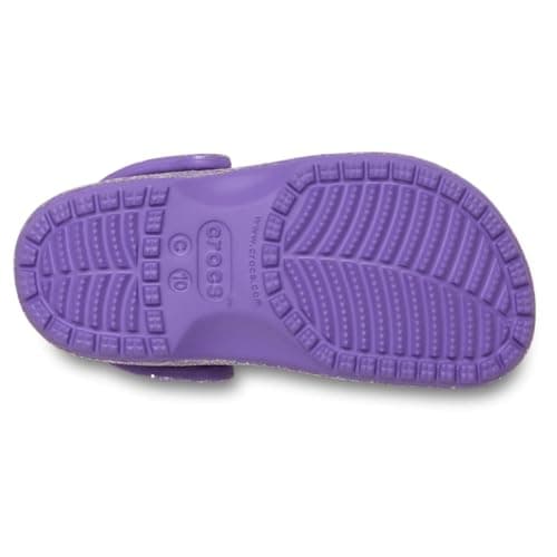 Crocs Unisex Kids Classic Glitter Clogs (Little Kid/Big Kid) Purple 13 Little Kid Medium — view 4