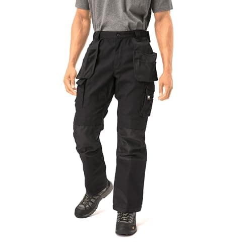 Caterpillar Men's Trademark Pant (Regular and Big & Tall Sizes), Black, 32W x 32L