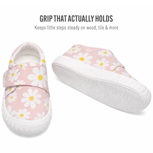 Jack & Lily CanvasKicks Lightweight Breathable Toddler Shoes Petal Pink — view 4