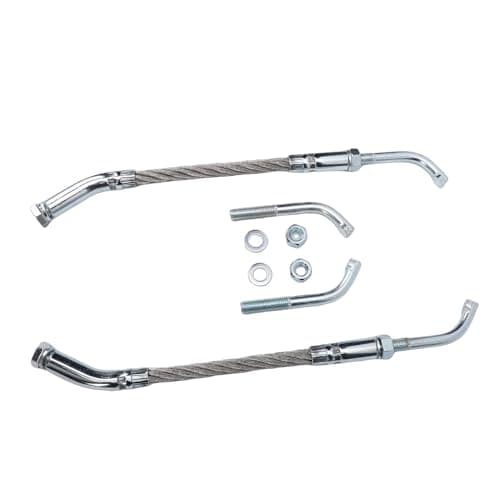 RASTKY Ice Scratchers Kit Enhanced Traction for Snowmobile Fit for Track Height 2-1/2 Ice Scratchers Replacement Set for All Snowmobiles Equipped with Reverse and Non Reverse Gears (Metal Silver) — view 2