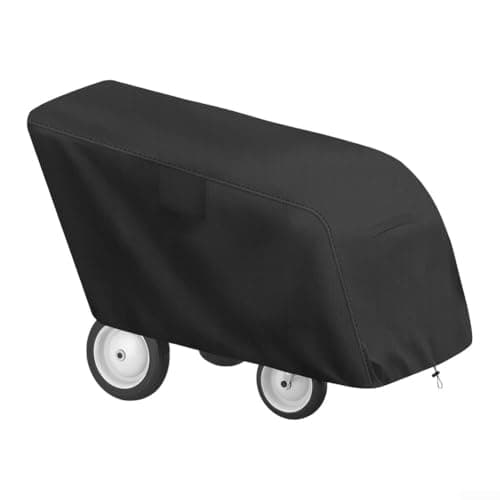 Floweringbeter Heavy Duty Waterproof Tarp Cover for 6 Passenger Outdoor Buggy, Made from 210D Oxford Cloth with Secure Zipper and Bottom Drawstring Lock — view 5