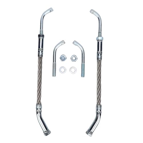 RASTKY Ice Scratchers Kit Enhanced Traction for Snowmobile Fit for Track Height 2-1/2 Ice Scratchers Replacement Set for All Snowmobiles Equipped with Reverse and Non Reverse Gears (Metal Silver) — view 5