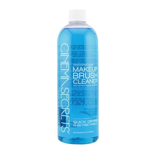 Cinema Secrets Original Blue Vanilla Makeup Brush Cleaner Solution - Professional Cleanser for Makeup Brushes - Quick-Drying, Rinse-Free Formula - Removes Stubborn Waterproof Make Up (16 fl oz)
