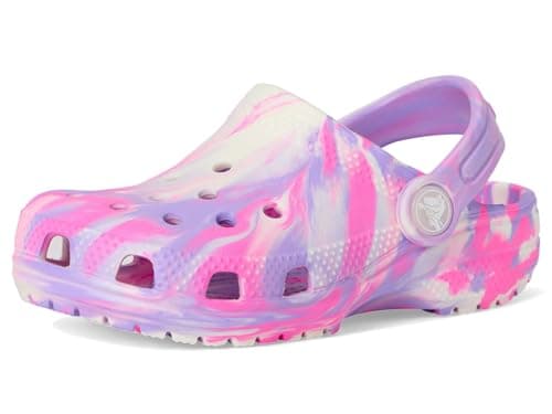 Crocs Unisex Classic Marbled Tie-Dye Clogs (Toddler) Pink Crush/Multi 10 Medium — view 6