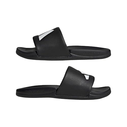 adidas Unisex-Adult Adilette Comfort 2.0, Black/White, 9 — view 8
