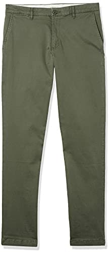 Goodthreads Men's Athletic-Fit Washed Chino Pants, -Olive, 33W x 32L — view 6