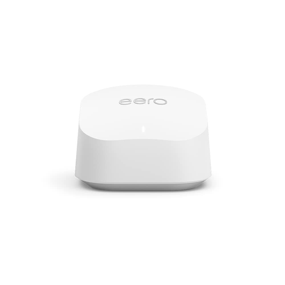 Amazon eero 6+ Mesh WiFi Router | With 1Gb/s Ethernet, 140m² Coverage & Capacity to Connect 75+ Devices | 1 Unit, 2022 Model — view 2