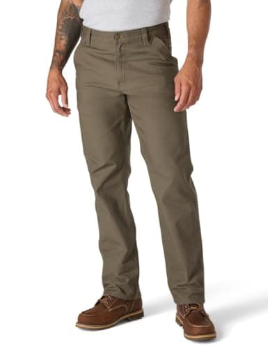 Carhartt Men's Rugged Flex Relaxed Fit Duck Dungaree Pant, Tarmac, 36W x 30L Grey
