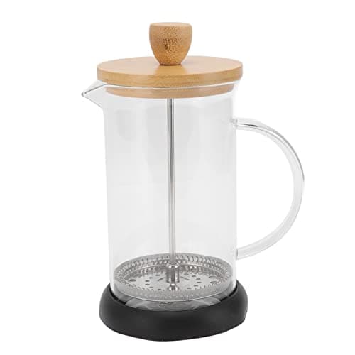 Rengue Glass French Press Stainless Steel Coffee Maker with Accent Filter for Home Office Camping (600ML Cover) — view 4