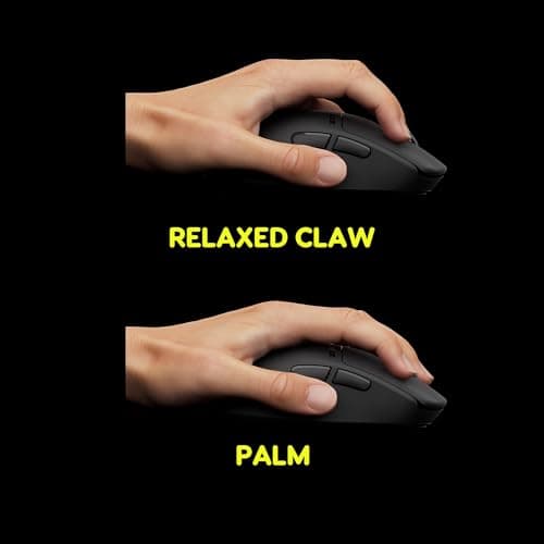 Pulsar Crazylight X3 LHD Mini Wireless Gaming Mouse, 43g Ultra Lightweight, 8K Polling Ready, 32K DPI Optical Sensor, for Left Hand, 8K Dongle Included, Jet Black — view 3