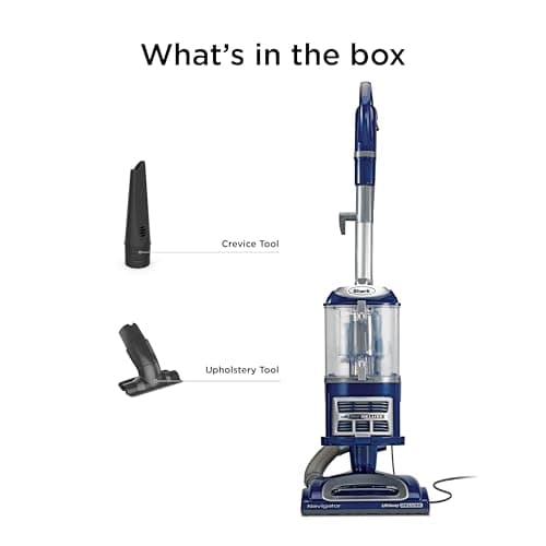 Shark NV360 Navigator Lift-Away Deluxe Upright Vacuum with Large Dust Cup Capacity, HEPA Filter, Swivel Steering, Upholstery Tool & Crevice Tool, Blue — view 8