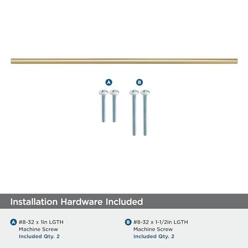 Amerock BP19015CZ | Bar Pulls 16-3/8 inch (416 mm) Center-to-Center Champagne Bronze Cabinet Pull | Kitchen Cabinet Hardware | Furniture Hardware | Drawer Handle — view 3