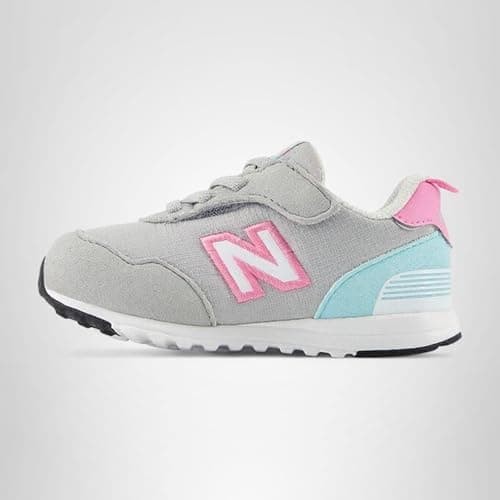New Balance Kid's 515 V1 NEW-B Hook & Loop Sneaker, Rain Cloud/Reflection/Signal Pink, 9 M Toddler — view 5