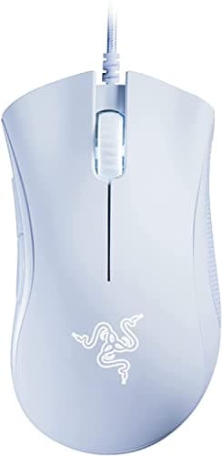 Razer DeathAdder Essential Gaming Mouse: 6400 DPI Optical Sensor - 5 Programmable Buttons - Mechanical Switches - Rubber Side Grips - Mercury White — view 2