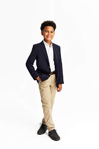 French Toast Boys' Expandable Collar Button Down Dress Shirt with Long Sleeves, White, 12 — view 11