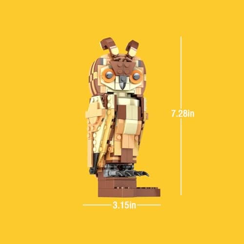 TRYMELL Animal Toy Building Set - Owl Bird Model Kit for Adults & Kids 9+ - Creative Animal Figures Collection - Valentine's Day & Birthday Gifts for Boys, Girls, Couples & Animal Lovers — view 5