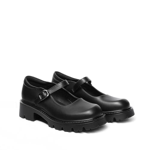DREAM PAIRS Mary Jane Platform Pumps Shoes for Women,Black-Pu,9 — view 4