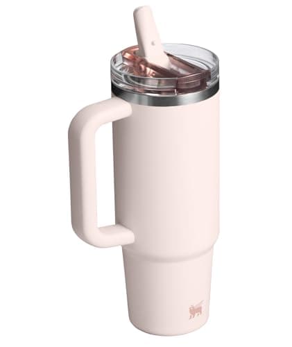 STANLEY Quencher ProTour Flip Straw Tumbler with Leakproof Lid 30 oz | Built-in Straw and Handle | Cup Holder Compatible for Travel | insulated Stainless Steel Cup | BPA-Free | Rose Quartz — view 2