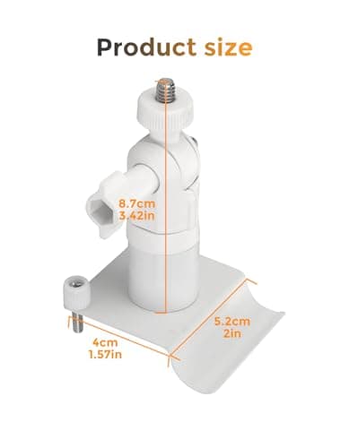 Vinyl Siding Camera Mount Compatible with Arlo,Ring,Eufy,Nest,Wyze Cameras,360 Degree Adjustable Outdoor Security Camera Mount for Vinyl Siding,No Drill Stainless Steel Rust-Resistant Outdoor Holder — view 5